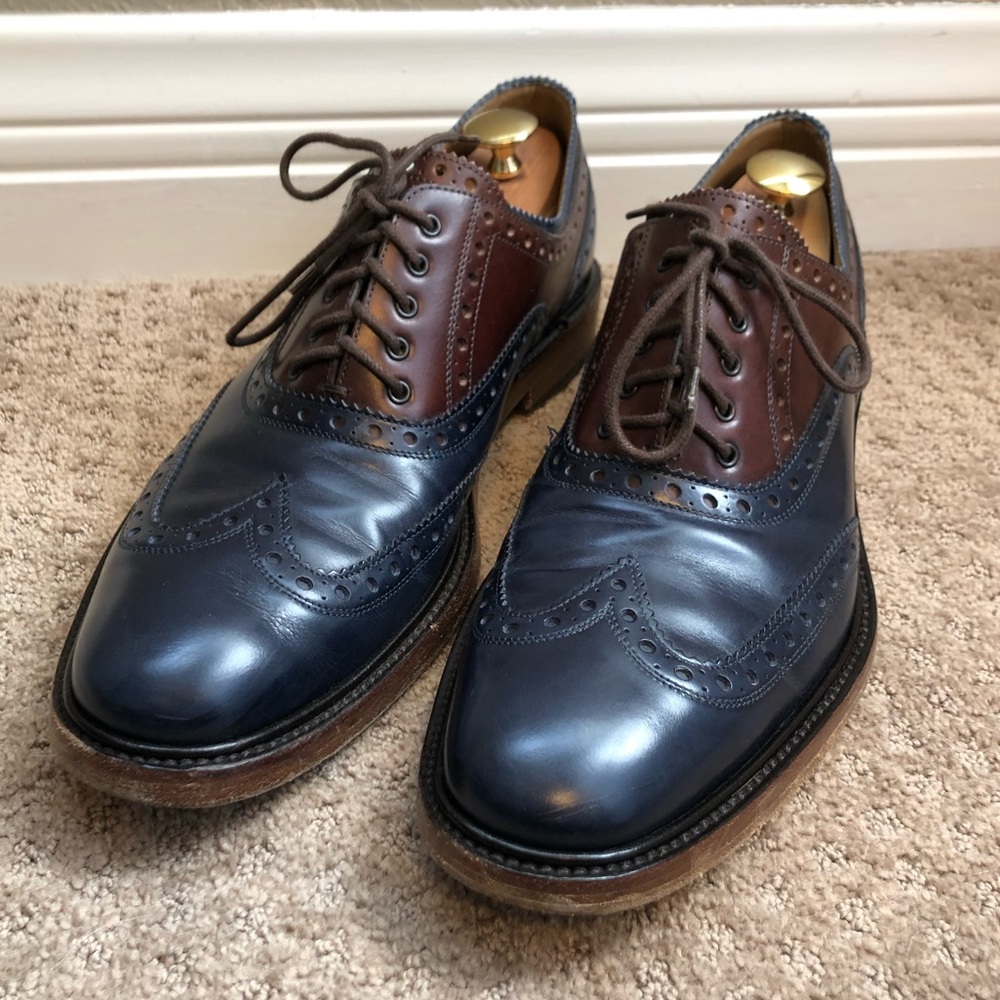 Rare Salvatore Ferragamo wing tip dress shoes
